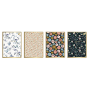 Kaustik A5 60 lehte, 70g, joon, Metallic Floral assortii, Interdruk