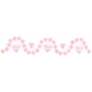 Tape Beads, Rosé/ Hearts