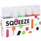 Squeeze Marker 5x60ml Neon Set