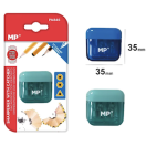 Pencil Sharpener 2-hole with catcher 