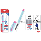 Liquid ink pen, refill 6pcs