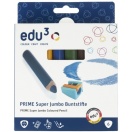 Super Jumbo Coloured Pencils 6pc+sharpener