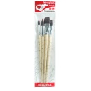 Brush Set 4pcs, brown Polyamid