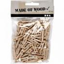 Clothes Pegs 25x3mm, 100pcs