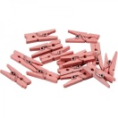 Mini Clothes peg 25x3mm 36pcs/ pink