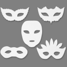 Masquerade masks, 16pcs