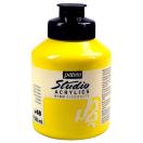 Studio Acrylic colour 500ml/48 primary yellow