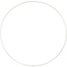 Metal ring, white d-15cm