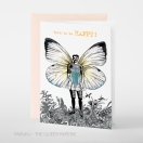 Greeting card B6/ Born to be HAPPY