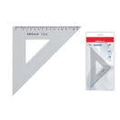 Triangle ruler  45°/16cm