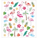 Stickers Flamingos , sheet 15x16,5 cm