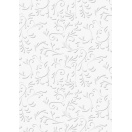 Embossed Card Roma A4 white