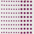 Iseliimuvad pärlid 3+5mm 108tk/ fuksia
