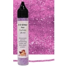 3D Glitter Pen 25ml/ fuchsia