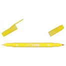 Marker Tombow TwinTone Dual-tip 0,3 ja 0,8mm, chrome yellow