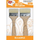 Spalter Brush Set of 2 (no.75, 100) natural