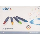edu3 Jumbo Oil Pastels, 24+6 colours, card box