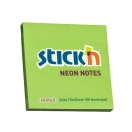  Märkmepaber StickN 76x76mm 100L/ neoon roheline