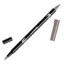 Calligraphy marker Tombow double nib, warm grey 2