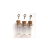 Mini Glass Vottles, with cork&screw, 11x22mm, 3pcs