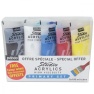 Studio acrylics, set of 5 assorted 100 ml tubes + 1 colour wheel