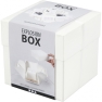 Explosion box, size 7x7x7.5+12x12x12 cm, off-white, 1pc