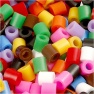 Fuse Beads, size 5x5 mm, hole size 2,5 mm, medium, standard colours, 6000 asstd./ 1 pack