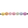 Itoshii pärlid Smiley, rainbow pastel, 21tk Ø 10 mm