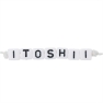 Itoshii pärlid Letter mix, valge, 99tk, 6x6mm 