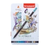 Coloured Pencils Bruynzeel Expression, 12pcs metalllic