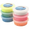 Modelleerimis-materjal Foam Clay 6x14g/ glitter