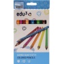 edu3 Jumbo Colored Pencils, 12pcs+sharpener