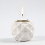 Candle Holder d-8cm, h-8cm white