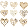 Wooden decoration Love 45pcs