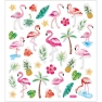 Stickers Flamingos , sheet 15x16,5 cm