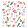 Stickers Flamingos , sheet 15x16,5 cm