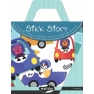 Stickers Tell a story 4pages+backround/ Racing Cars