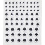 Googly eyes, d: 6+8+10+12+15mm, 69pcs