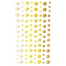 Self-Adhesive Crystals 3-6mm, 104pcs, yellow