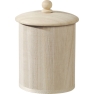 Wood.box w.lid round 6.5x8.5cm