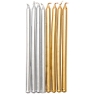 Candle silver-gold 16pcs