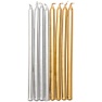 Candle silver-gold 16pcs