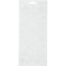 Stickers, sheet 10x23 cm, white, snowflakes, 1sheet