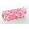Bakers Twine 1mm 45m red-white