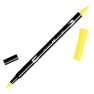 Calligraphy marker Tombow double nib, process yellow