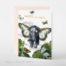 Greeting card B6/ Magic just happens (elephant)