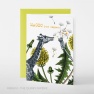 Greeting card B6/ Magic just happens (giraffe)