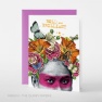 Greeting card B6/ Brilliant (flowerhead)