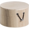 Wooden Box round 10x7cm