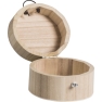 Wooden Box round 10x7cm